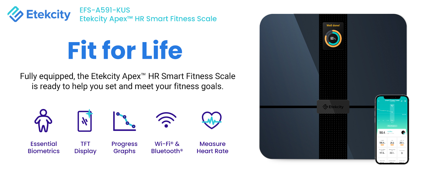 Etekcity Apex Smart WiFi BMI Fitness Scale VeSync Store