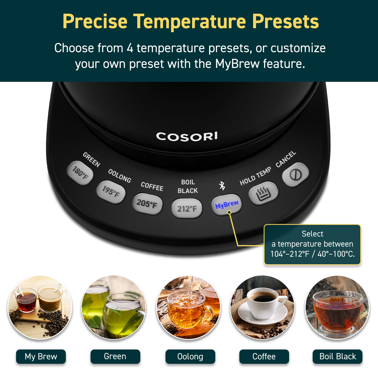 COSORI Smart Electric Gooseneck Kettle Listing 6