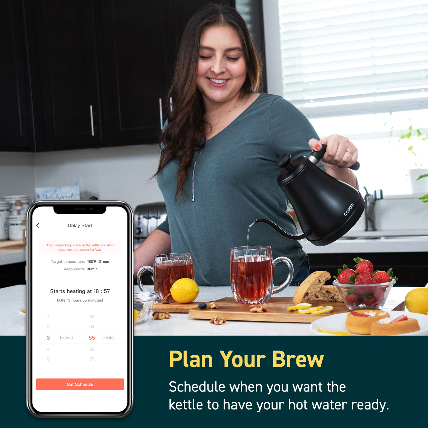 COSORI Smart Electric Gooseneck Kettle Listing 3